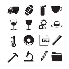 Set of web icons for website and communication