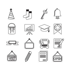 Set of web icons for website and communication