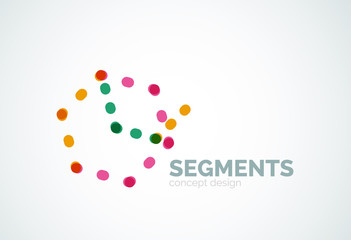 Vector outline minimal abstract geometric logo