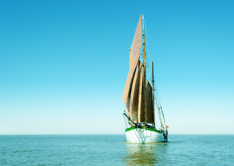 Lonely sailing ship