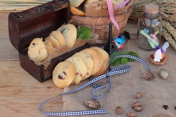 Chocolate chip cookies of delicious .