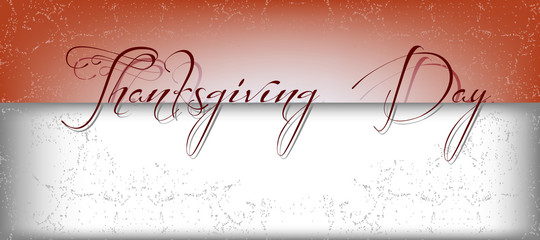 Thanksgiving day element banner template