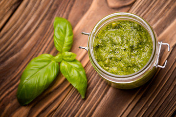 Diy homemade radish leaves pesto
