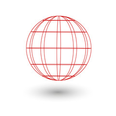 Vector globe icon