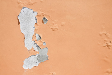 Damaged colored plaster background - image with copy space