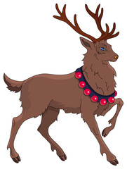 Cartoon Christmas reindeer
