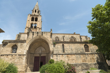 Fototapeta na wymiar Montagnac (France), gothic church