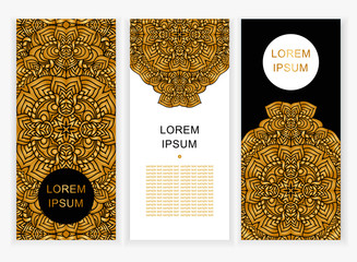 Fototapeta na wymiar Set of abstract backgrounds with space for your text