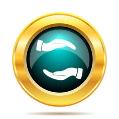 Protecting hands icon