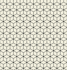 Vector seamless pattern. Modern stylish texture. Repeating Hexagon design.