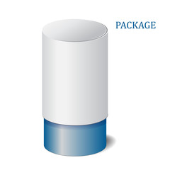  cardboard package isolated box on the white background. mock up