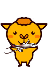 飛行機を持った動物シリーズ