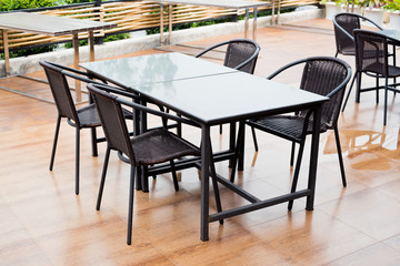 dining table in restaurant