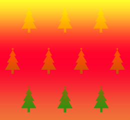 Fototapeta na wymiar christmas tree wallpaper for background colorful toning