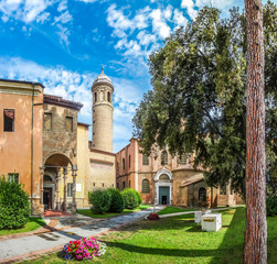 Fototapeta na wymiar Famous Basilica di San Vitale in Ravenna, Italy