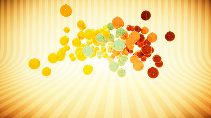 Retro christmas bulb illustration