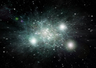 Fototapeta premium galaxy in a free space