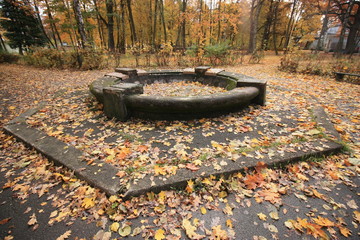 Vintage fountain in the park