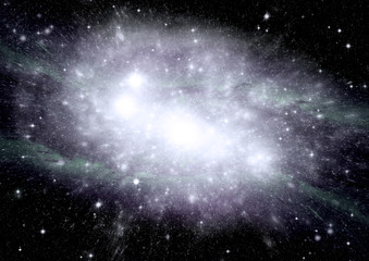 galaxy in a free space