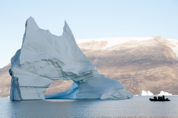 Pierced Iceberg - Scoresby Sound - Greenland