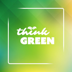 Think Green - Eco Card Design Template