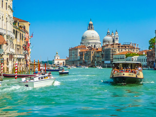 Plakat Grand Canal and Basilica Santa Maria della Salute, Venice, Italy