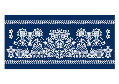 Folk lace patterns