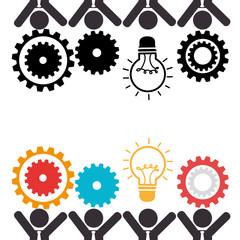 Business teamwork and leadership 