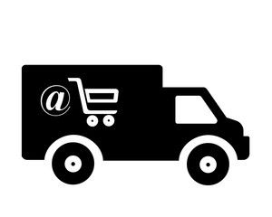 Camion de livraison en ligne