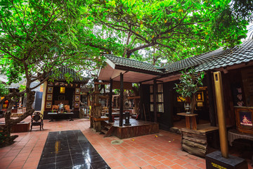 Fototapeta premium paintings in the museum of silk in Nha Trang