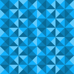 Abstract seamless geometric pattern. Triangles and squares. Soft blue colors. Can be used for printing, fabric and web design.