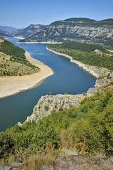 Fototapeta na wymiar Amazing view of Arda River and Kardzhali Reservoir, Bulgaria
