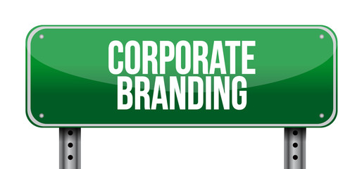 Corporate Branding road sign concept
