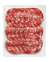 Tray Packaged of Presliced Salame