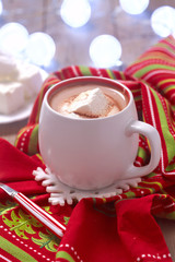 Hot chocolate with marshmallows
