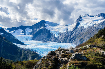 Portage Glacier from  Portage Pass, Whittier, Alaska