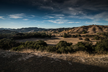 View of Santa Monica Mountains on Mulholland Highway