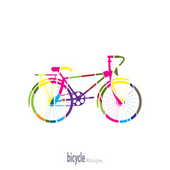 bike of the colored segments