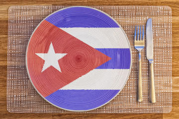 Dinner plate for Cuba