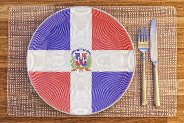 Dinner plate for Dominican Republic