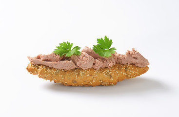 Bread roll with pate