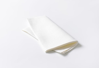 White fabric napkin