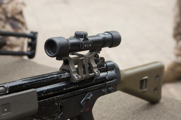 Obraz premium optical sight attach for rifle