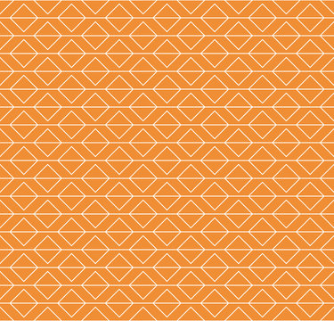 Orange Geometric Seamless Pattern