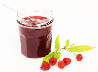 framboises et confiture