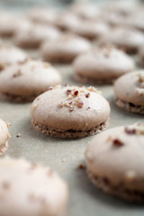 Baking macaroons