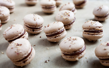 Baking macaroons
