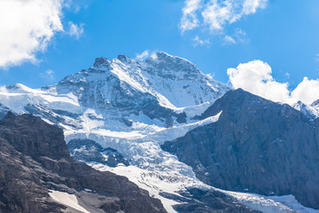Fototapeta na wymiar Under the feet of Jungfrau