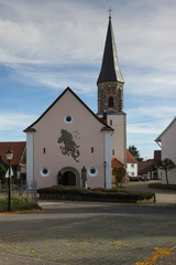 Fototapeta na wymiar St. Maritiuskirche in Winterlingen-Harthausen