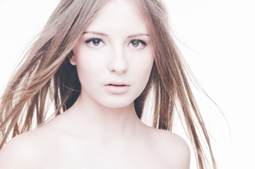 Fototapeta premium Fashion portrait of beautiful sexy girl